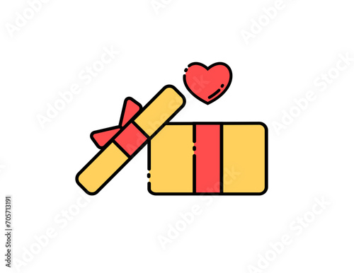gift box with heart icon