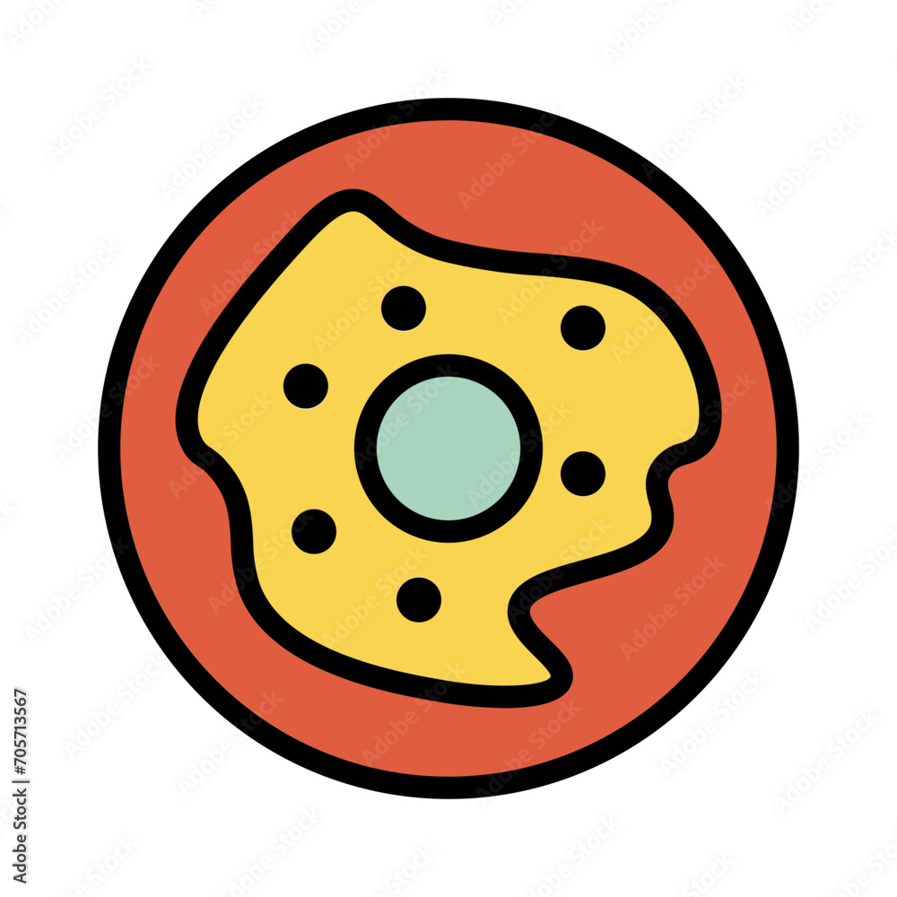 Donut Day July Filled Outline Icon Donut Day July Filled Outline Icon