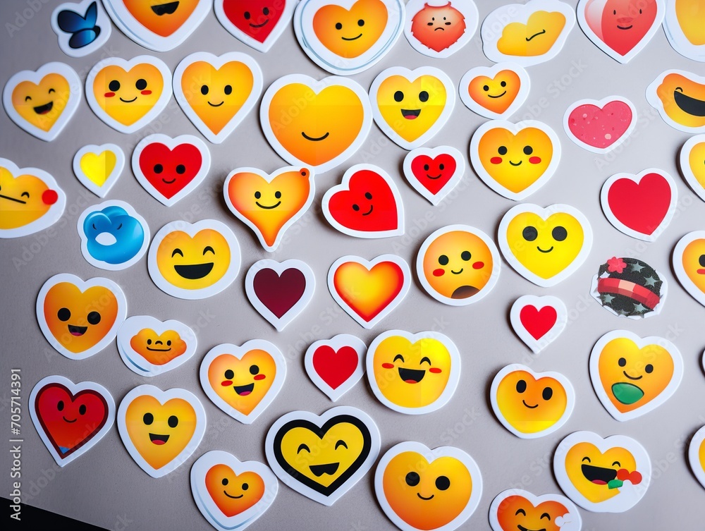 Fun Custom Sticker Sheet Mockup for Creative Expression - AI Generated Fun Custom Sticker Sheet Mockup for Creative Expression - AI Generated