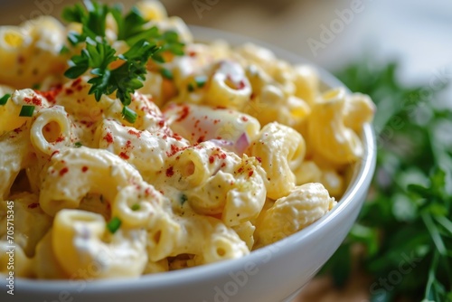 Deviled Egg Macaroni Pasta Salad. Food Mashup