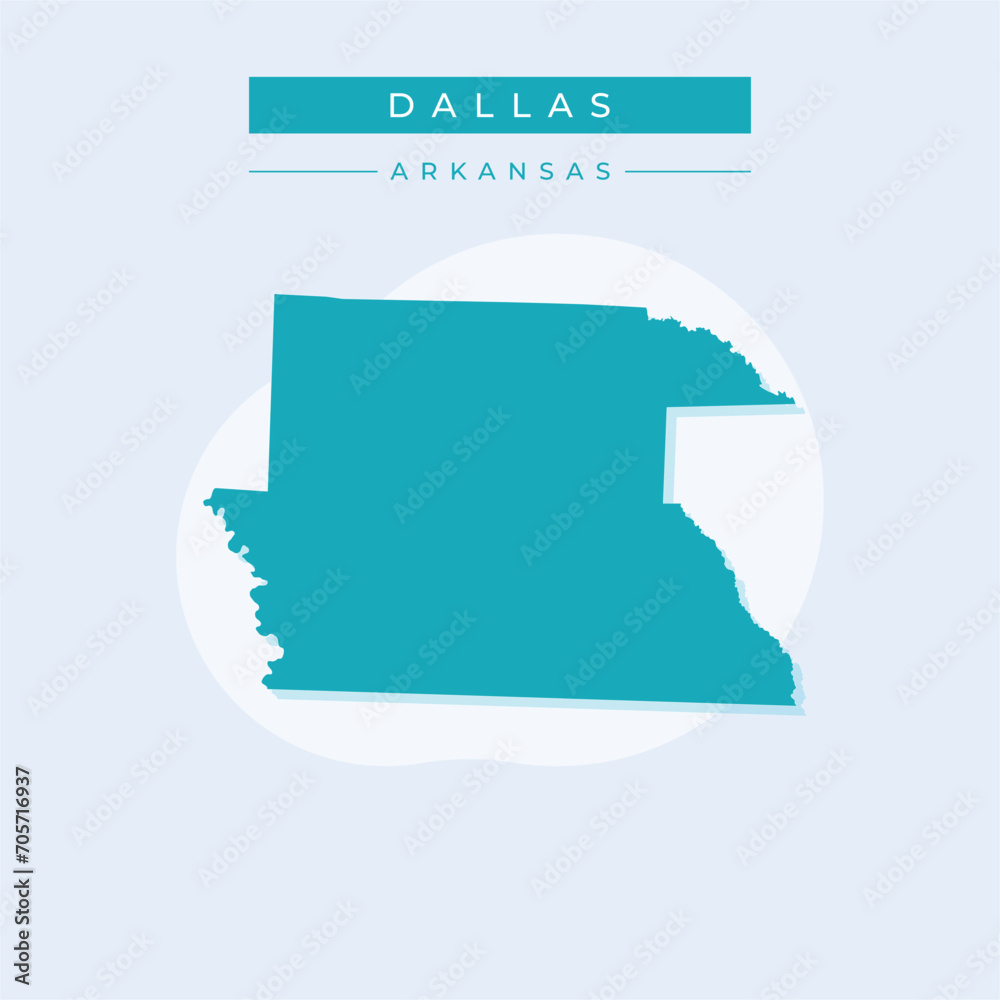 Vector illustration vector of Dallas map Arkansas Vector illustration vector of Dallas map Arkansas