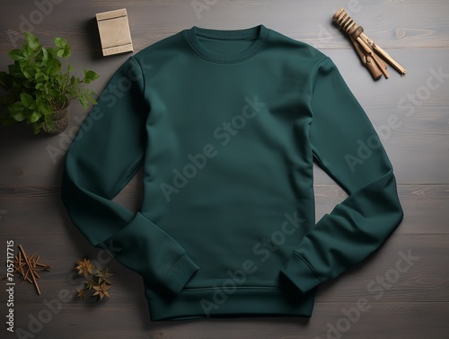 Cozy Sweatshirt Mockup for Casual and Sportswear - AI Generated © VisualMarketplace