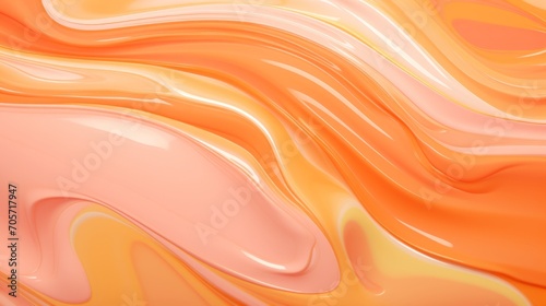 Abstract background in peach fuzz color with oil or acryllic smears texture