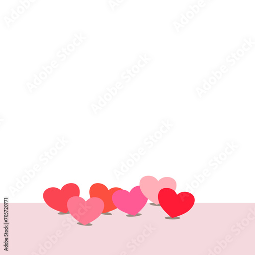Heart, Symbol of Love and Valentine's Day. Flat Red Icon Isolated.