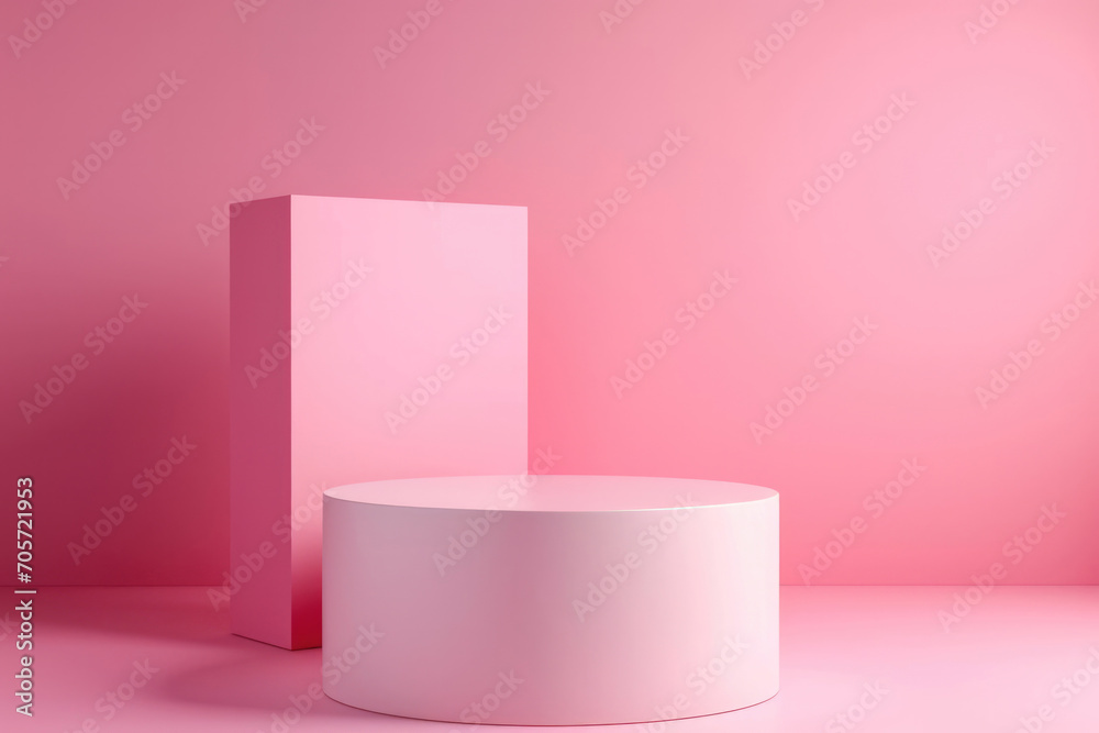 Mockup different geometric coasters in pink colours for your product Mockup different geometric coasters in pink colours for your product