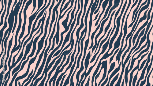 Animal print. Seamless colorful animal skin texture of zebra. Abstract zebra seamless pattern. Vector texture.