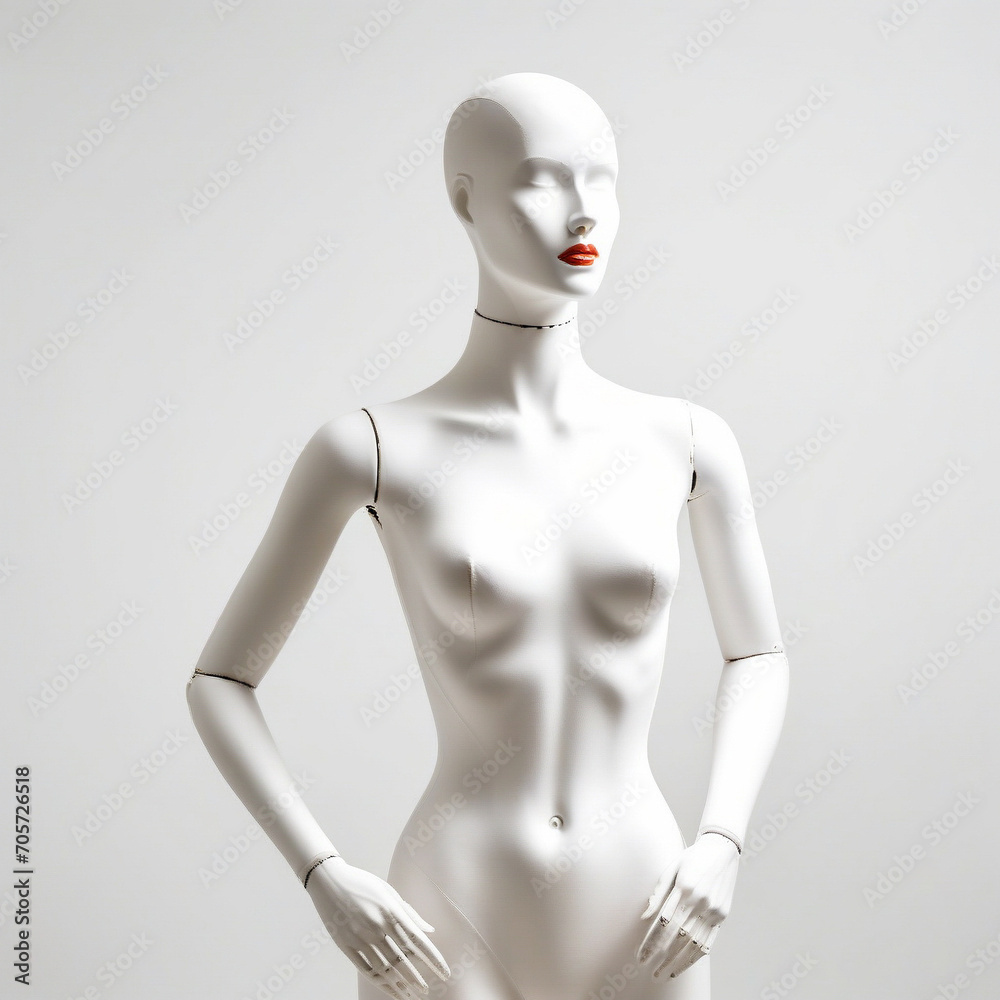 clothes mannequi isolated on white background. ai generative clothes mannequi isolated on white background. ai generative