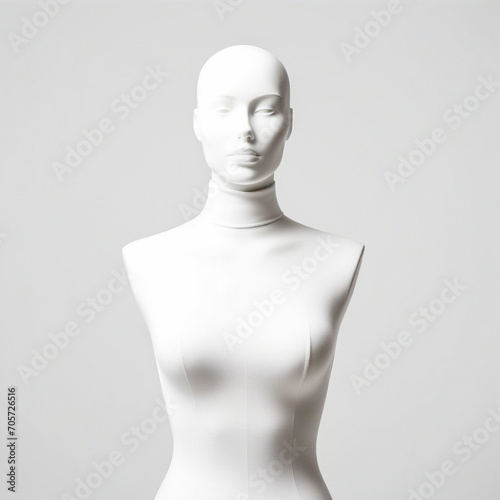 clothes mannequi isolated on white background. ai generative