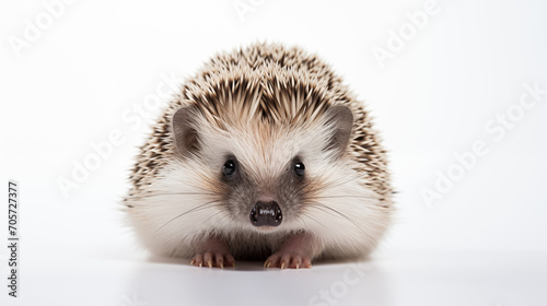 isolated hedgehog on white background