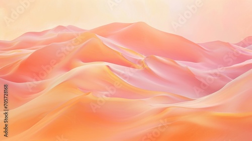 Abstract waves background in peach fuzz color