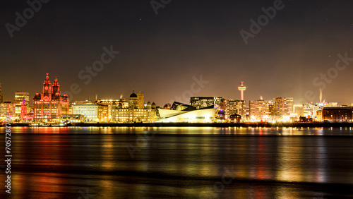 Liverpool Skyline at night © Steve Bridge