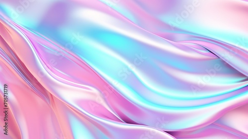 Abstract holographic backdrop: iridescent neon, trendy vaporwave gradient