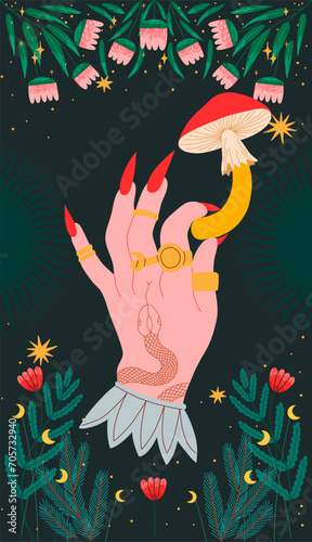 modern deck of tarot cards. prediction or fortune telling of the future and fate, mystical characters. printing on clothes or fabric