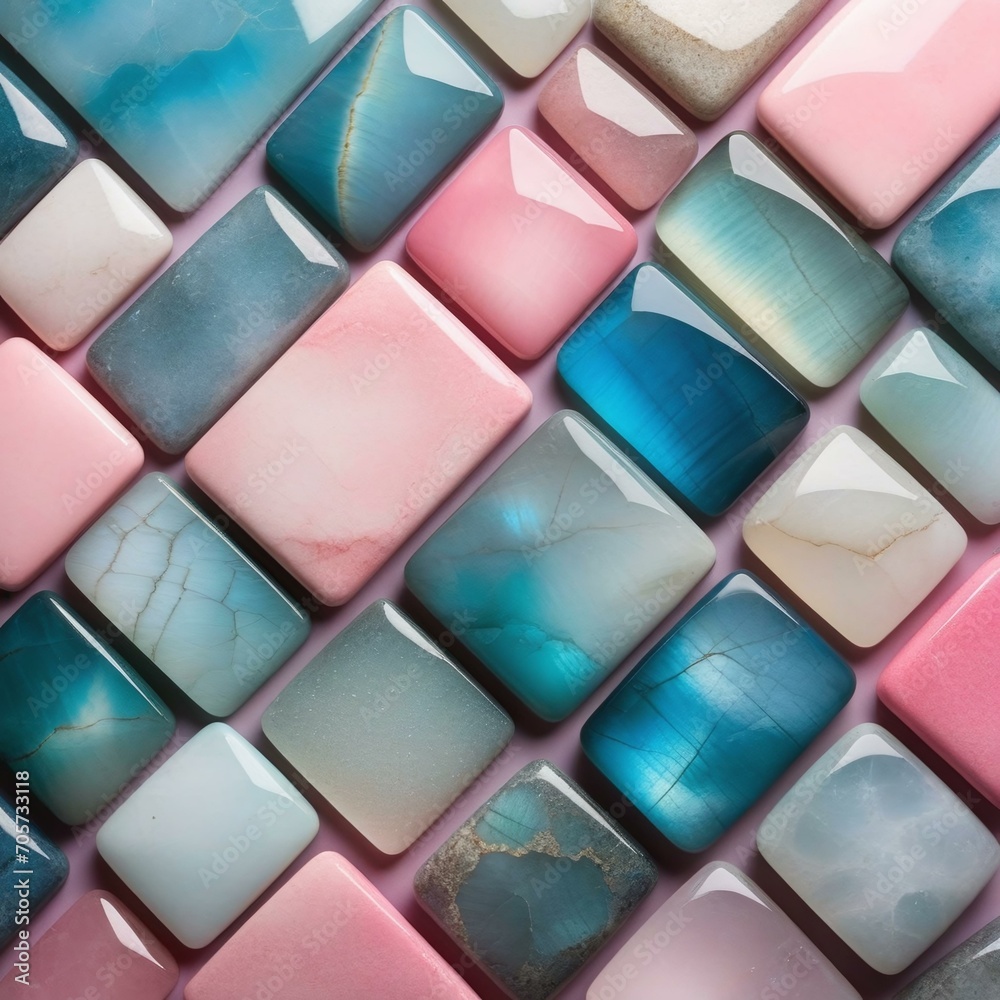 ink and Blue Stones in Rectangles, Creating a Chic and Stylish Background ink and Blue Stones in Rectangles, Creating a Chic and Stylish Background