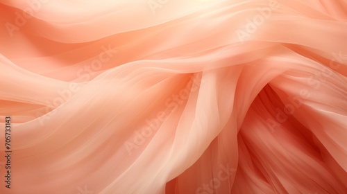 Abstract waves background in peach fuzz color