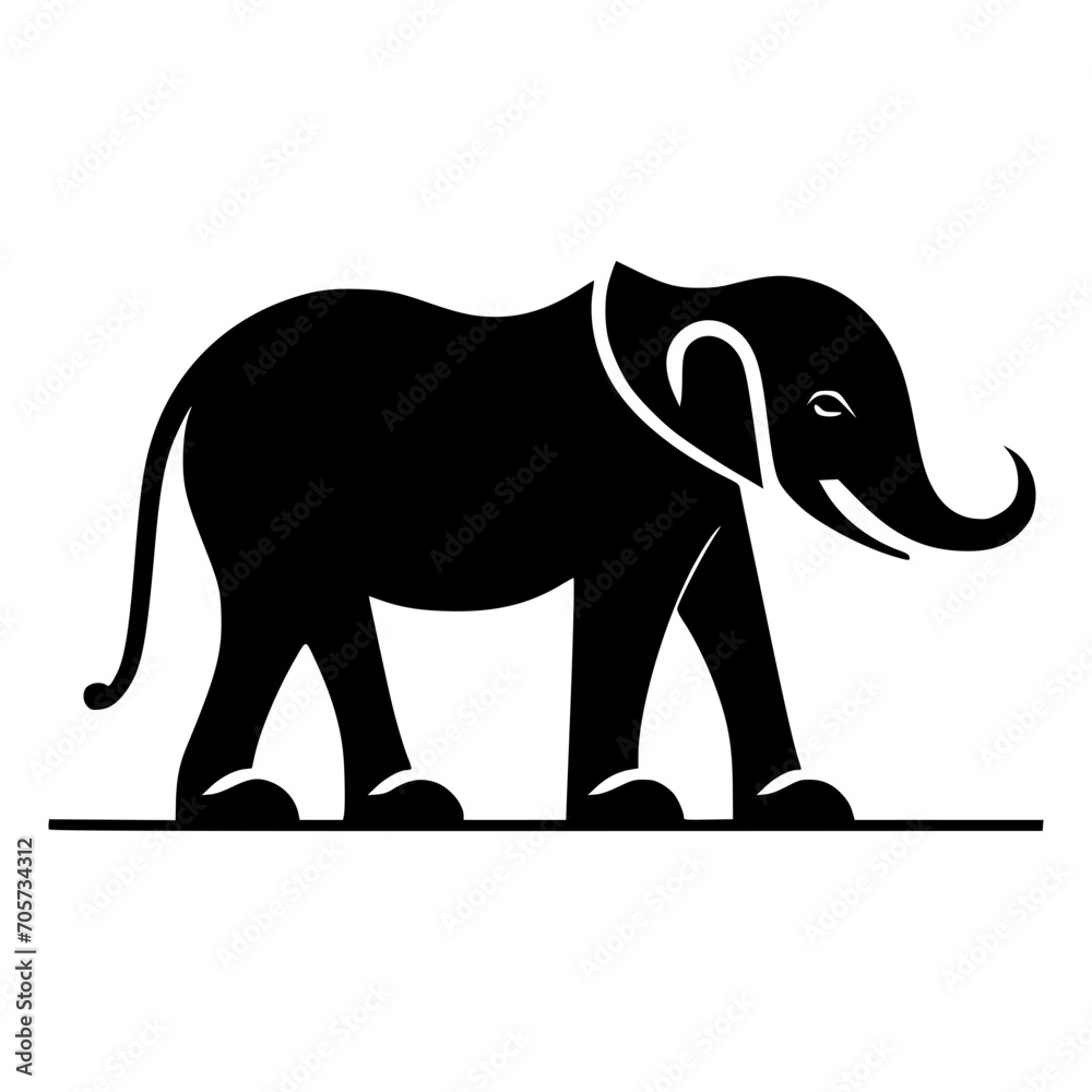 vector elephant  illustration