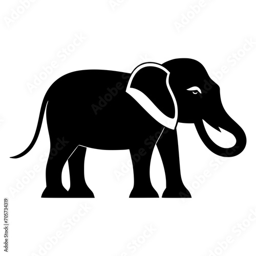  elephant silhouette vector illustration