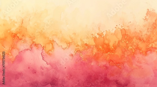 Abstract peach and pink watercolor background