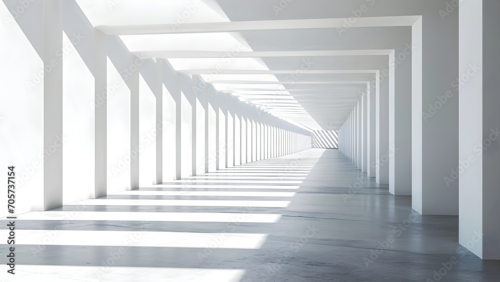 Abstract white background architecture, AI generative Abstract white background architecture, AI generative