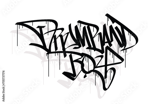 DRUMBAND BOY word graffiti tag style photo