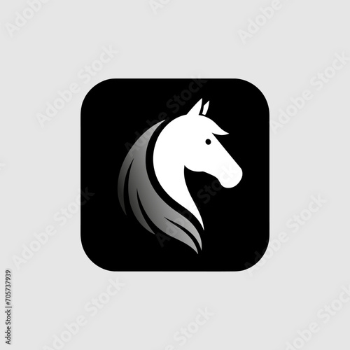 Vector Illustration of Elegant and Modern Creative Horse Logo Symbol Design for Company