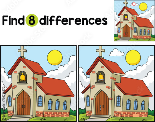 Christian Church Find The Differences