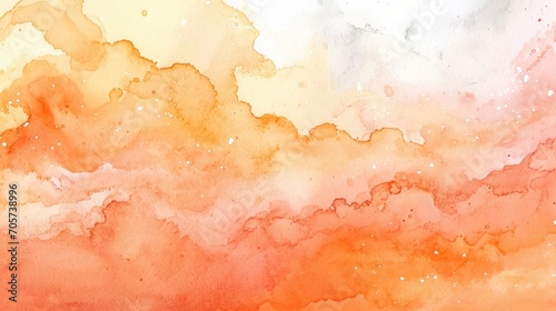 Abstract peach watercolor background