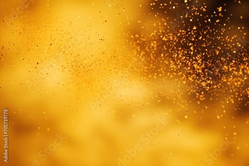  a blurry image of a yellow background with small speckles of gold on the top of the image and the bottom half of the image of the background.