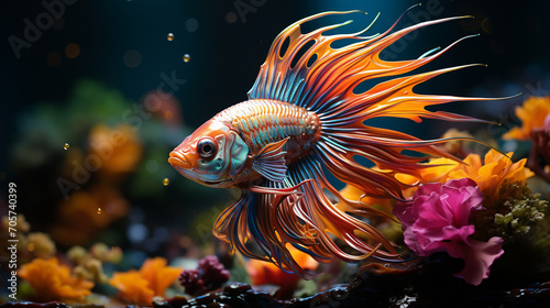 fish swimming in aquarium © Hilal