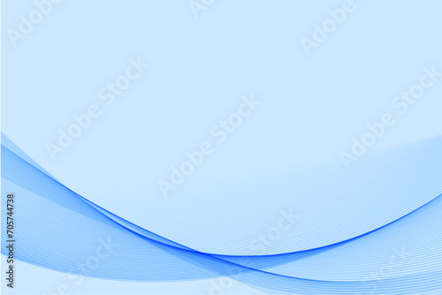 Abstract background with blue wavy lines