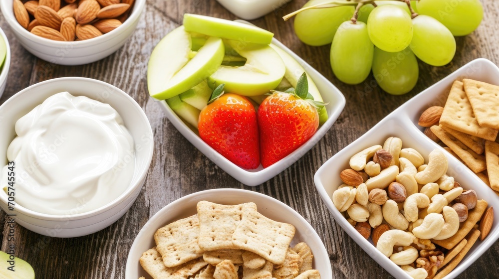healthy breakfast with muesli and fruits healthy breakfast with muesli and fruits