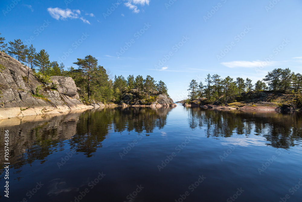 The coast of Lake Ladoga