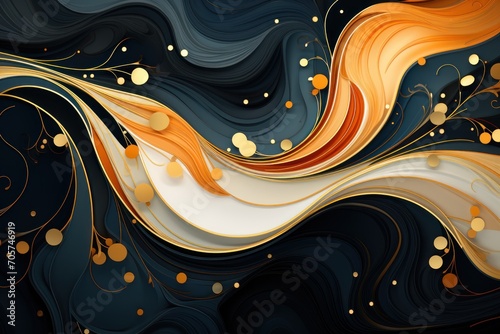  a black and gold abstract background with circles and swirls on a black and white background with gold circles and swirls on a black and white background with gold.