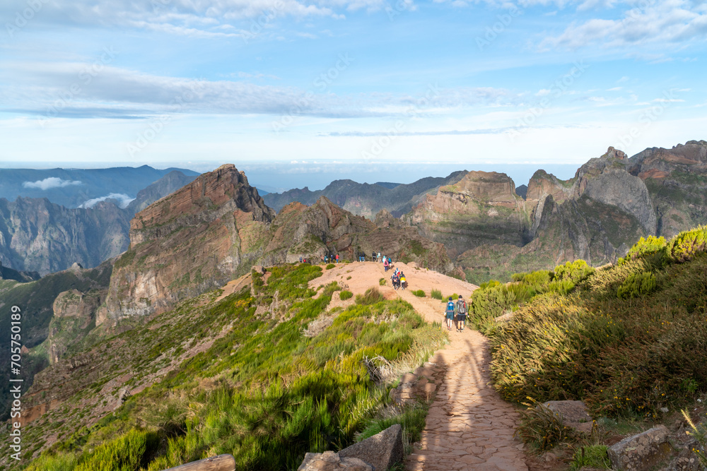 stairways to heaven on pico do areeiro mountain 