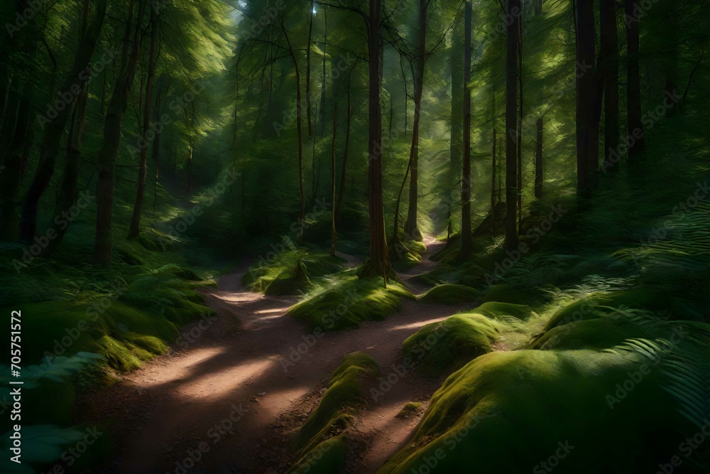 Obraz premium forest in the morning