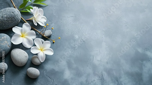 An minimalist relaxation background with copy space . photo