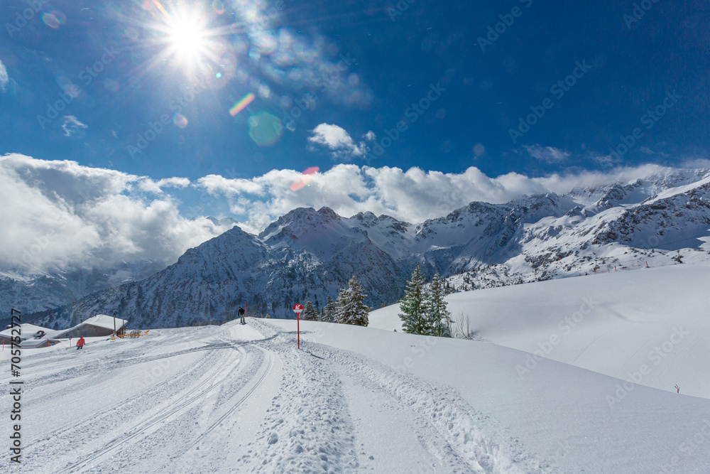 Germany, Bavaria, Allgau, ski resort Fellhorn Kanzelwand Germany, Bavaria, Allgau, ski resort Fellhorn Kanzelwand