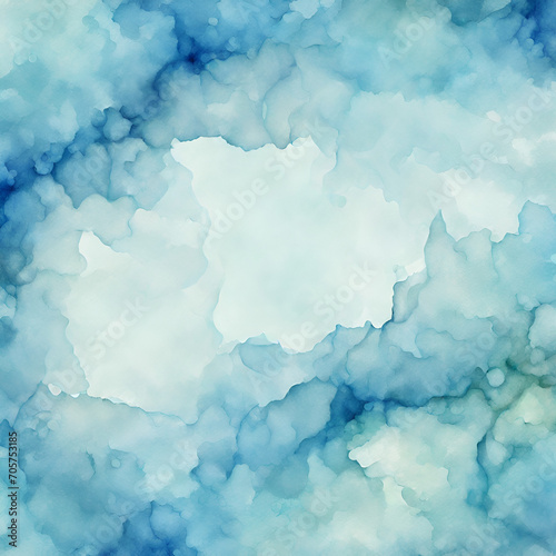  Abstract watercolor paint background by gradient deep blue color with liquid fluid grunge texture for background, banner