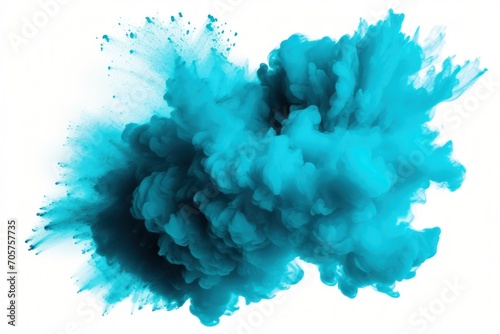  a blue cloud of smoke is flying in the air on a white background with a white back ground and a white back ground with a white back ground and a white back ground.