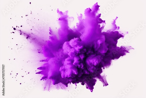  a purple substance is spewing out of it's center and into the air in front of a white background that appears to be floating in the air.