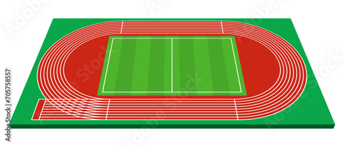 陸上競技場のトラック