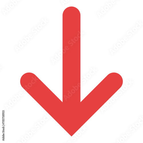 Arrow Down Flat Icon
