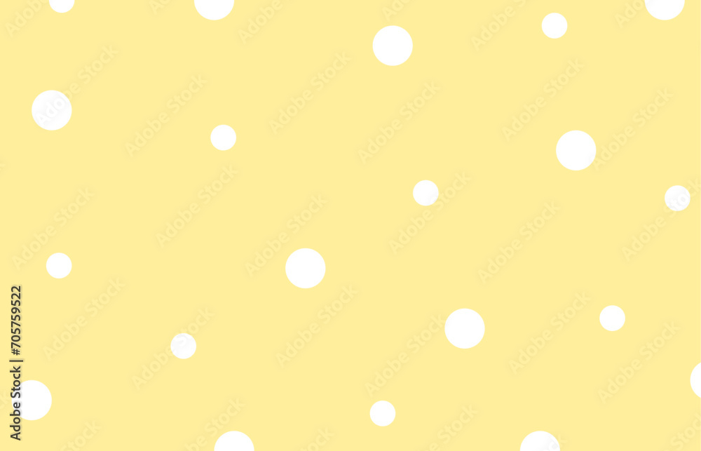水玉模様　背景　黄色