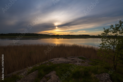 The coast of Lake Ladoga