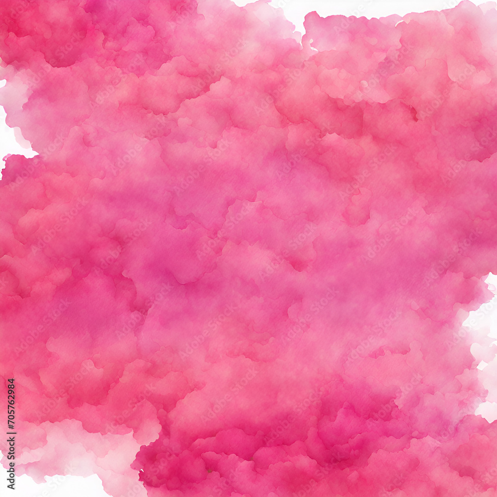Abstract watercolor paint background by gradient deep pink color with liquid texture for background