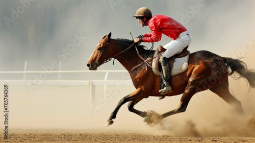 Wallpaper Mural Defiant Rider: A Clash of Will and Horsepower in Sports Saga Torontodigital.ca