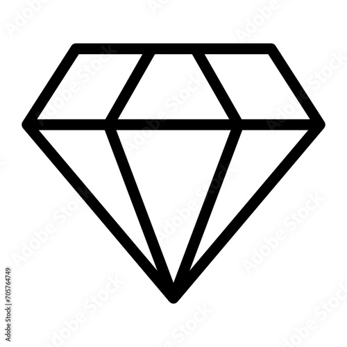 diamond line icon