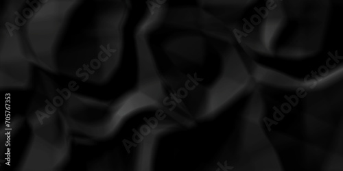 Abstract dark black paper crumpled texture. Black fabric textured crumpled. black paper background. panorama black wrinkly paper texture background, crumpled pattern texture.