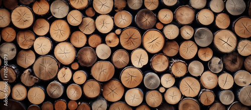 Muster Holzstapel  gestapeltes Holz  Forstwirtschaft zum Umweltschutz