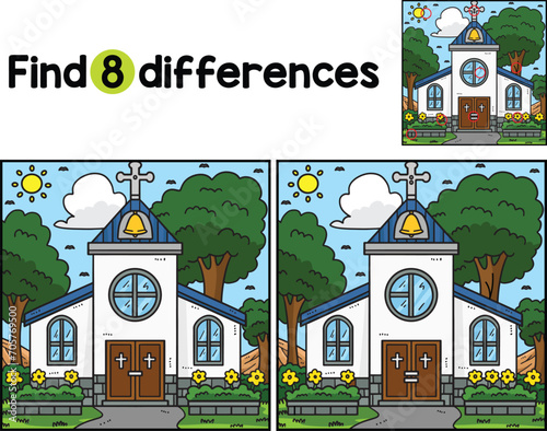 Christian Church Find The Differences